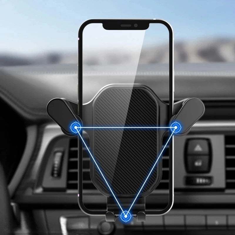 2024 New Gravity Car Phone Holder Air Vent Hook Phone Mount 360-Degree Rotation Smart Phone Holder for Car One-Hand Placement Casever