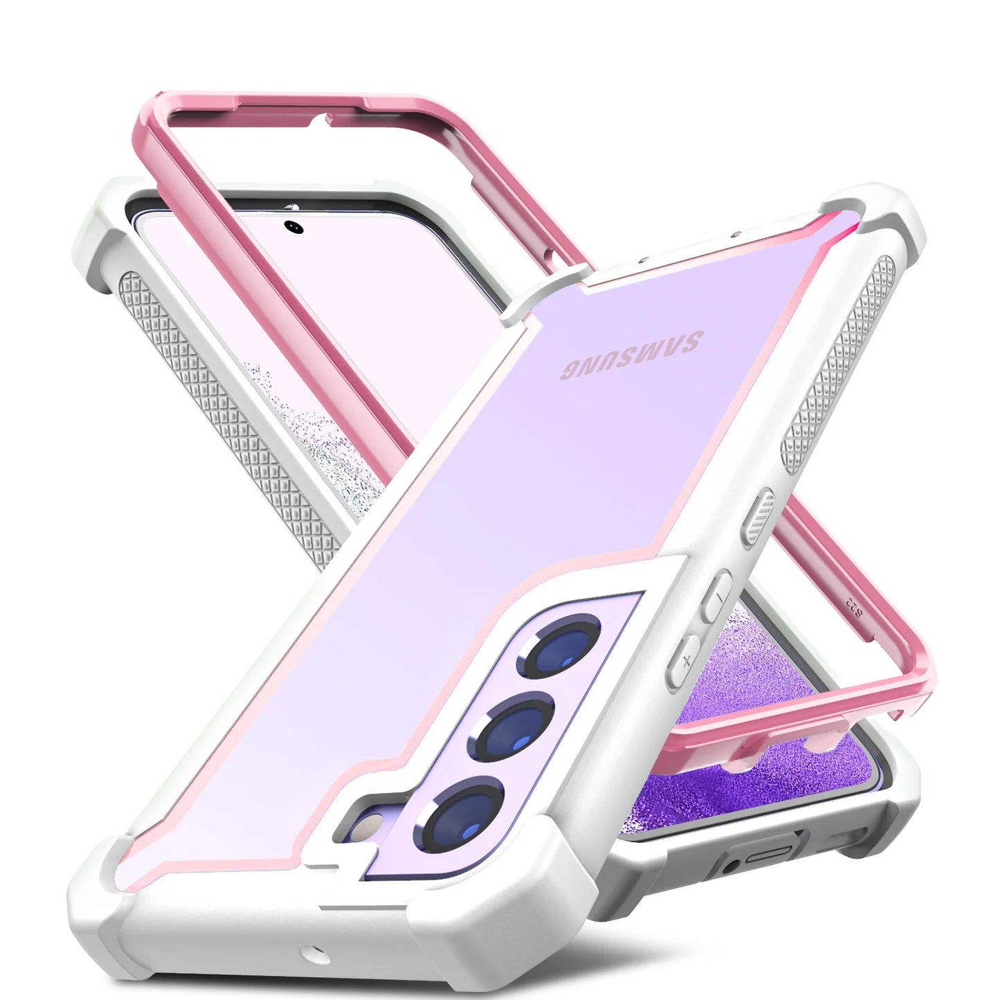 Case For Samsung Galaxy S20 FE S21 S22 S23 Plus Ultra Luxury Shockproof TPU Bumper Clear Cover Support Wireless Charge Casever