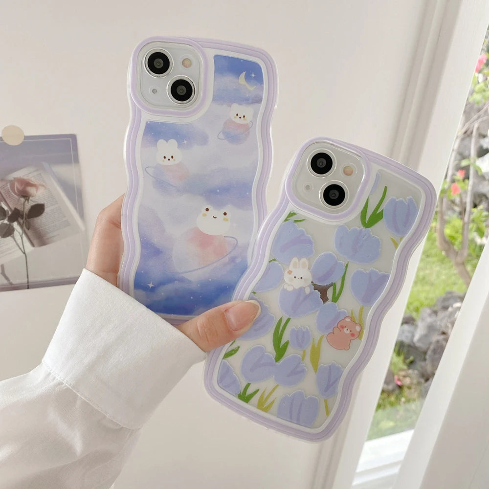 Case For Xiaomi Redmi Note 5A Note 8 Pro Redmi Note 9 9S 9 Pro max Note4 Note5 Lens Protective Cover Phone Cases Cute Curly Wavy Casever