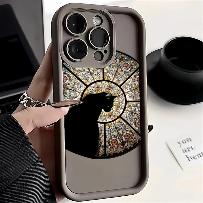 Cool Black Cat Soft Silicone Phone Case for Xiaomi POCO X6 X5 F5 M6 Pro X3 NFC Mi 13T 12T 14 13 12 11 Lite 5G NE Soft Cover Casever