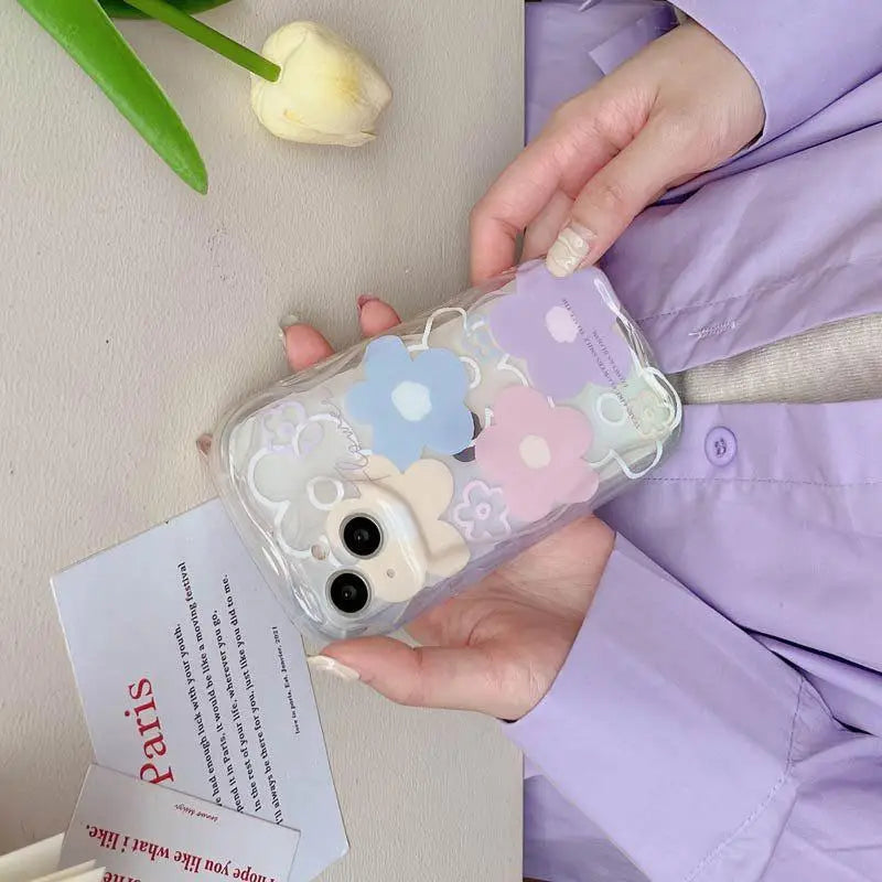Flowers Phone Case For VIVO Y17S Y21 Y19 Y17 Y11 Y20 Y22S Y02S Y76 Y35 Y36 Y50 Y77 Y55 Y78 Plus Y11S Y12S Y12A Y33T Y33S Cover Casever