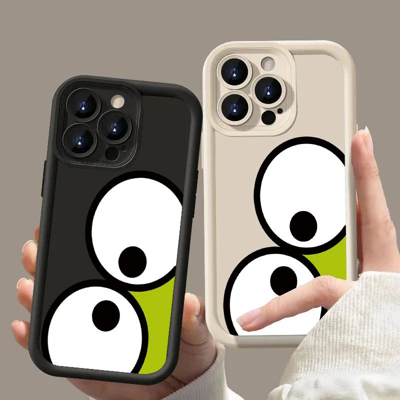 For Xiaomi 13T Pro Case for Xiaomi 14 12T 12 11 Lite Redmi Note 12 11 10 Pro Max Plus 4G 5G 12C POCO F3 F5 Cover Frog Eye Cases Casever