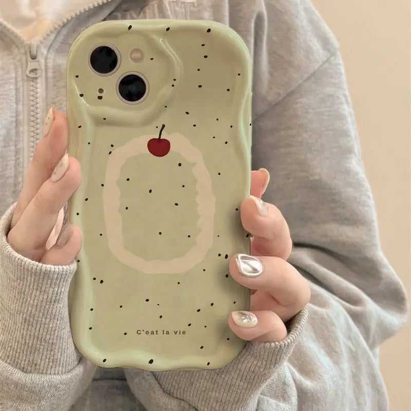 Green apple Phone Case For Samsung Galaxy S23 Ultra S20 FE S21 Plus A05 A10 A11 J7 J2 Prime G530 Soft Silicone Cover Casever