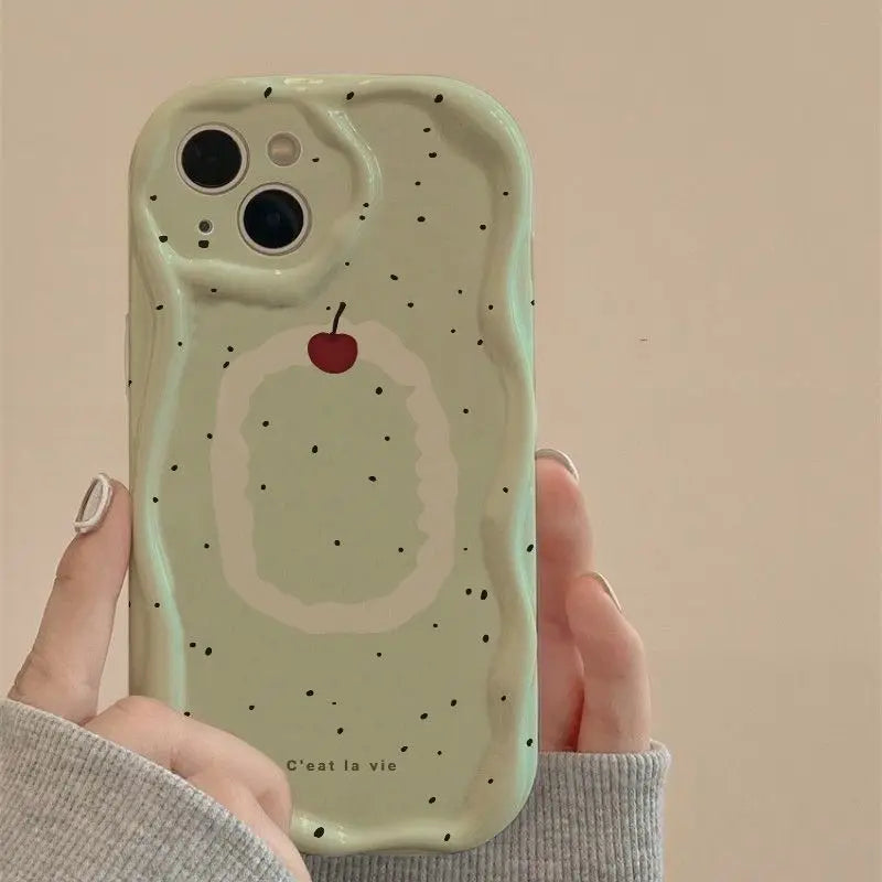 Green apple Phone Case For Samsung Galaxy S23 Ultra S20 FE S21 Plus A05 A10 A11 J7 J2 Prime G530 Soft Silicone Cover Casever