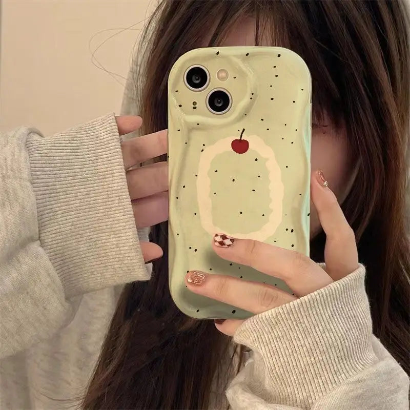 Green apple Phone Case For Samsung Galaxy S23 Ultra S20 FE S21 Plus A05 A10 A11 J7 J2 Prime G530 Soft Silicone Cover Casever
