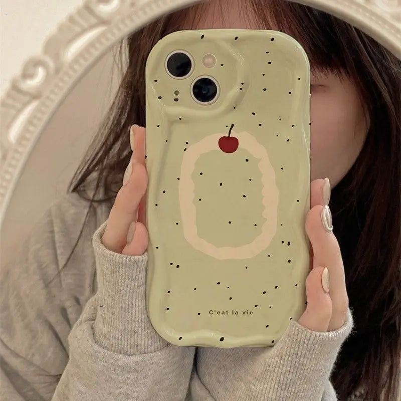 Green apple Phone Case For Samsung Galaxy S23 Ultra S20 FE S21 Plus A05 A10 A11 J7 J2 Prime G530 Soft Silicone Cover Casever