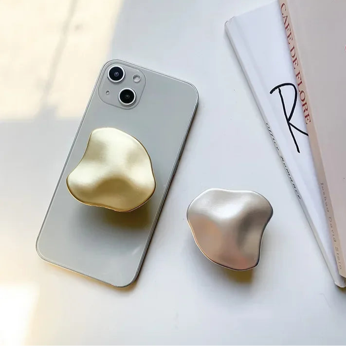 Grip Holder 3D Pop Sockets Finger Grips Tok Phone Electroplated Metal Phone Stand Creative Desktop Stand with A Sense of Luxury Casever