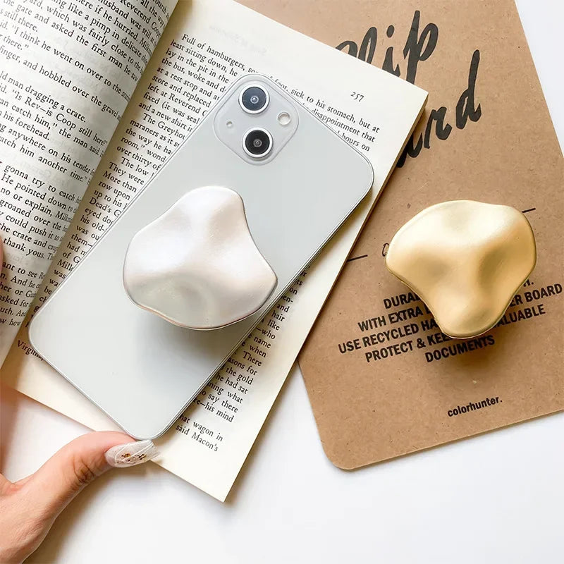 Grip Holder 3D Pop Sockets Finger Grips Tok Phone Electroplated Metal Phone Stand Creative Desktop Stand with A Sense of Luxury Casever
