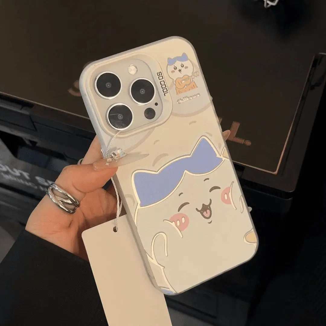 Japan comics Cute Chiikawas Phone Case For iPhone 16 15 14 13 12 11 Pro Max X XR XSMAX 8 7 Plus Candy Matte Shockproof Cover Casever