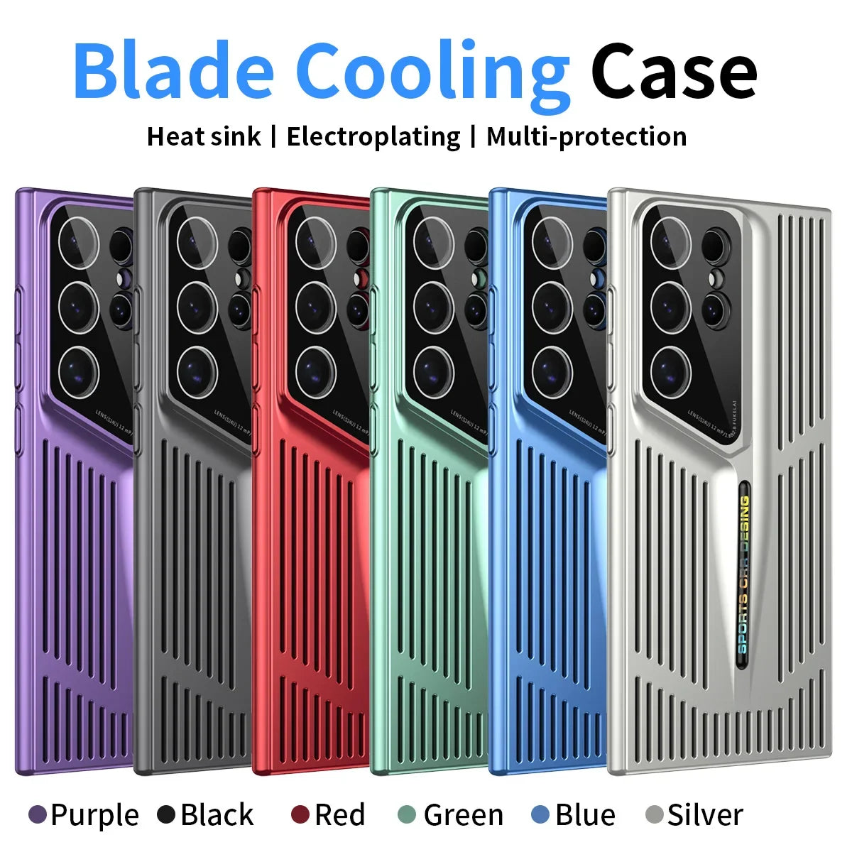 Luxury Ultra Thin Heat Dissipation Mesh phone Case for Samsung Galaxy S24 S22 S23 Ultra S24Plus Lens Protection Shockproof Cover Casever