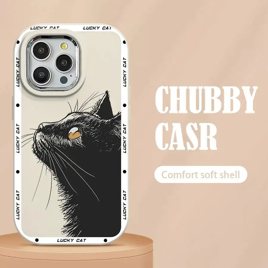 Phone Case for Samsung Galaxy A53 A54 A73 A32 A25 A24 A22 A52 A33 A23 A21s A11 A12 A13 A14 A15 5G Bread Cat Casever