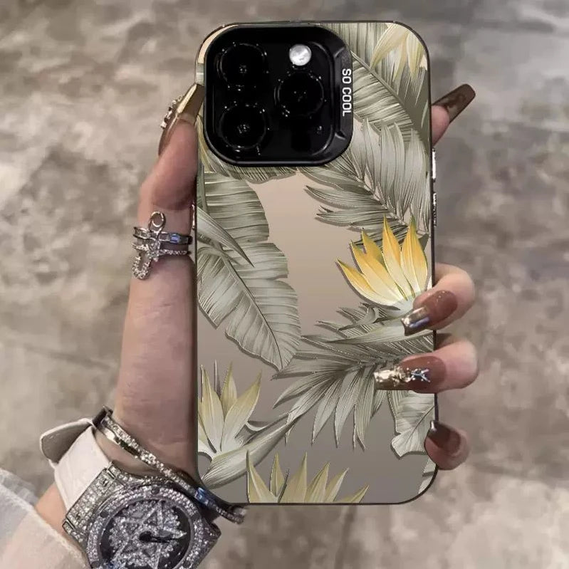 Retro Butterfly Leaves Phone Case for Xiaomi Redmi Note 13 12 Pro Plus 12S 11S 11 10S 10 Redmi 13 13C 4G Shockproof Laser Cover Casever