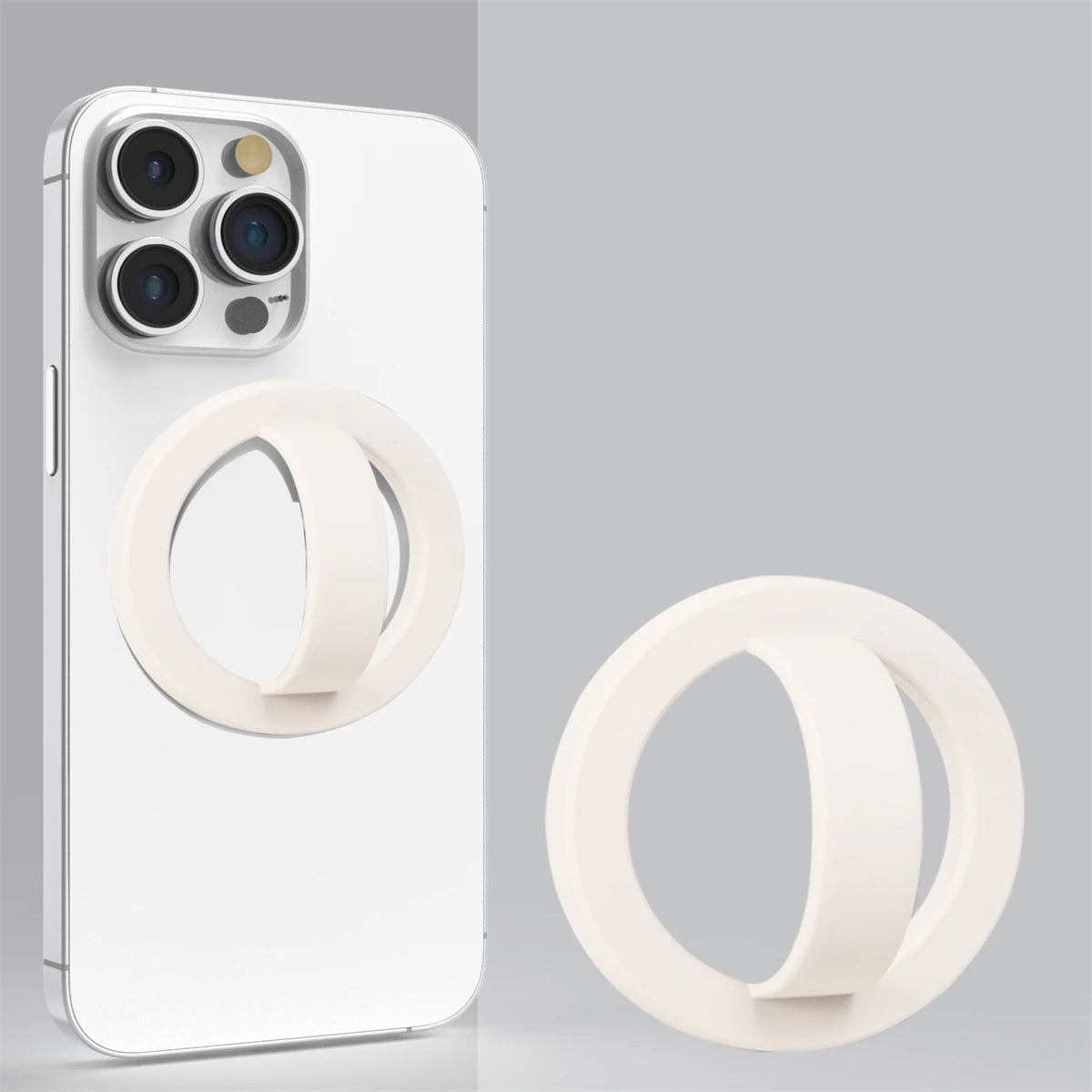 Strong Magnetic Liquid Silicone Comfortable Circular Grip Phone Holder For MagSafe Powerful Grip For iPhone 15 Ring Holder Casever