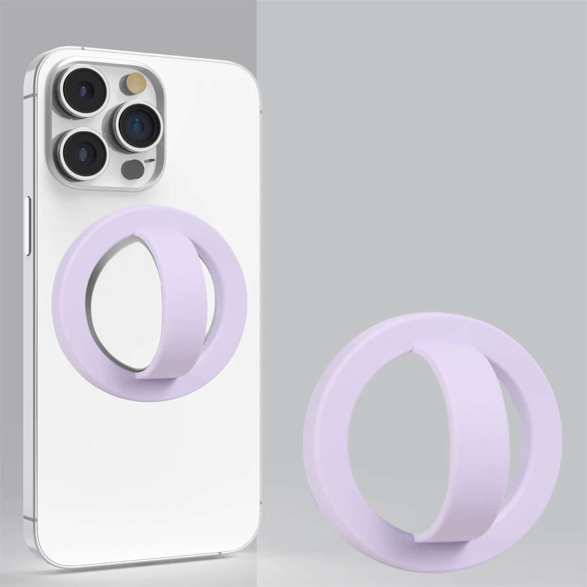 Strong Magnetic Liquid Silicone Comfortable Circular Grip Phone Holder For MagSafe Powerful Grip For iPhone 15 Ring Holder Casever