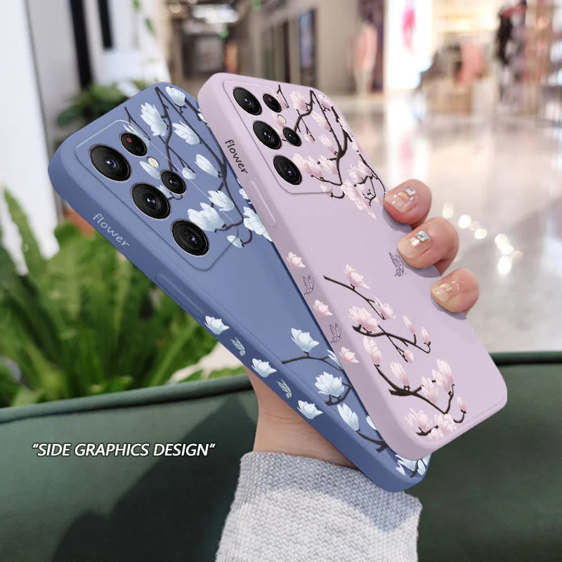 Tree Branch Phone Case For Samsung Galaxy S24 S23 S22 S21 S20 Ultra Plus FE S10 S9 S10E Note 20 ultra 10 9 Plus Cover Casever