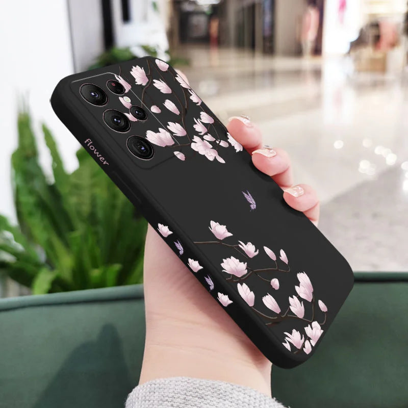 Tree Branch Phone Case For Samsung Galaxy S24 S23 S22 S21 S20 Ultra Plus FE S10 S9 S10E Note 20 ultra 10 9 Plus Cover Casever
