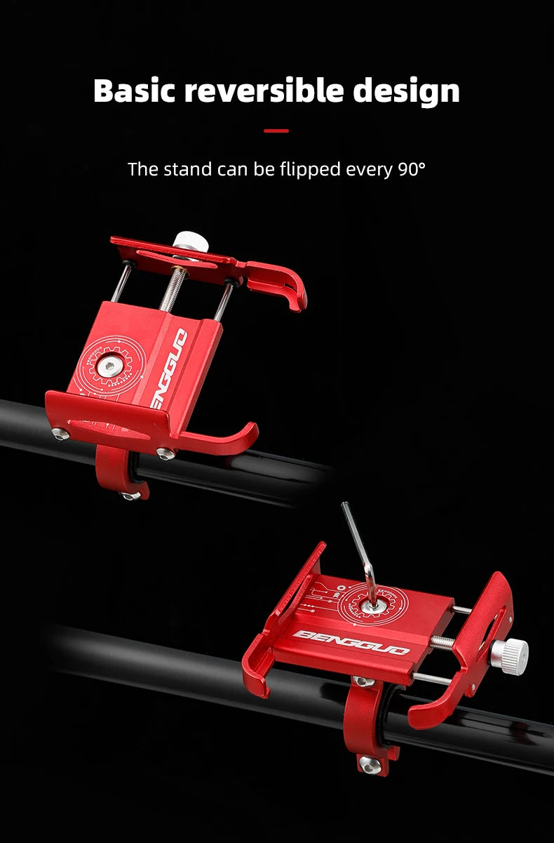 Untoom Motorcycle Scooter Phone Mount Stand Bicycle Holder Aluminum Alloy Adjustable Bike Phone Bracket Cycling Accessories Casever