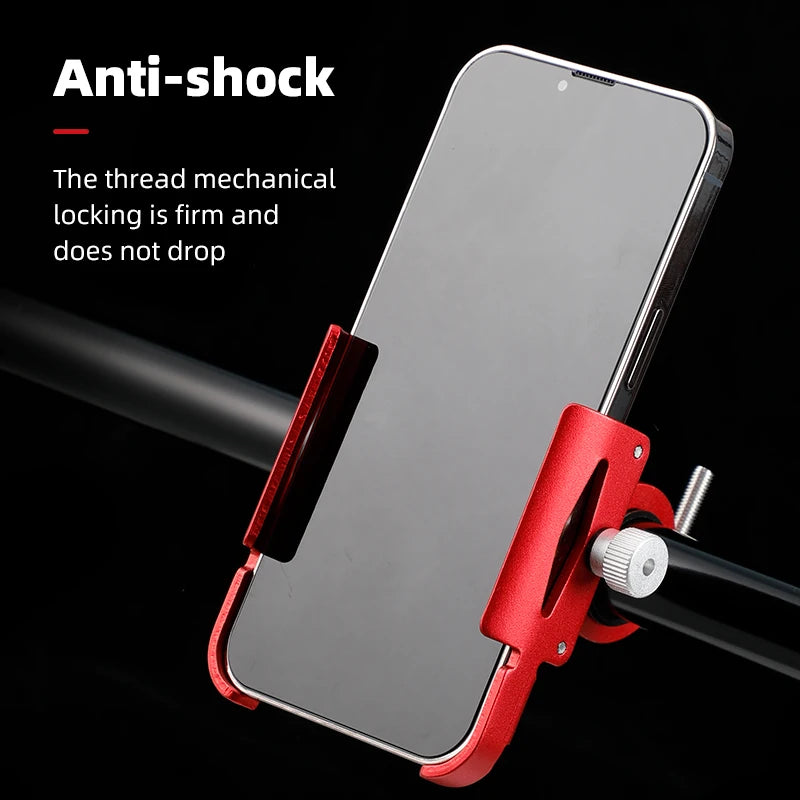 Untoom Motorcycle Scooter Phone Mount Stand Bicycle Holder Aluminum Alloy Adjustable Bike Phone Bracket Cycling Accessories Casever
