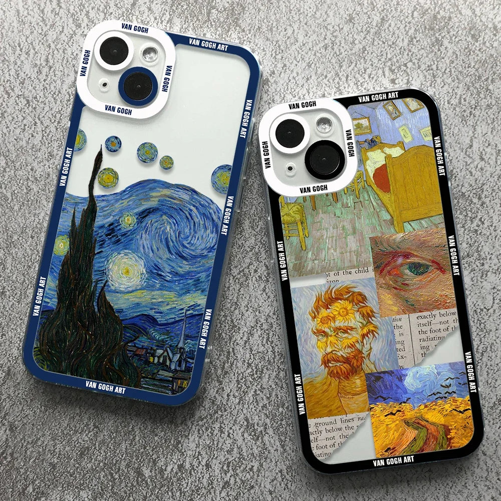 Van Gogh Art Phone Case For Samsung Galaxy S10 S20 S21 S22 S23 S24 FE Plus Ultra Note 20 Soft Cover Casever