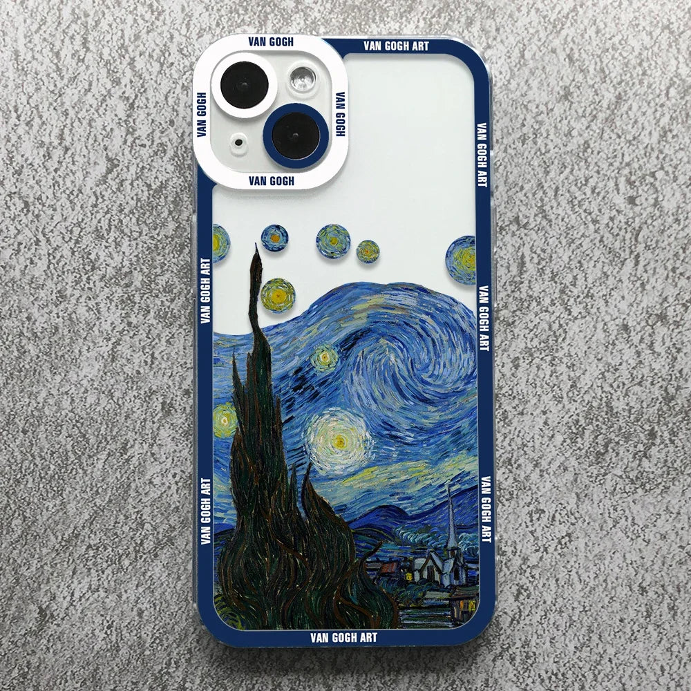 Van Gogh Art Phone Case For Samsung Galaxy S10 S20 S21 S22 S23 S24 FE Plus Ultra Note 20 Soft Cover Casever