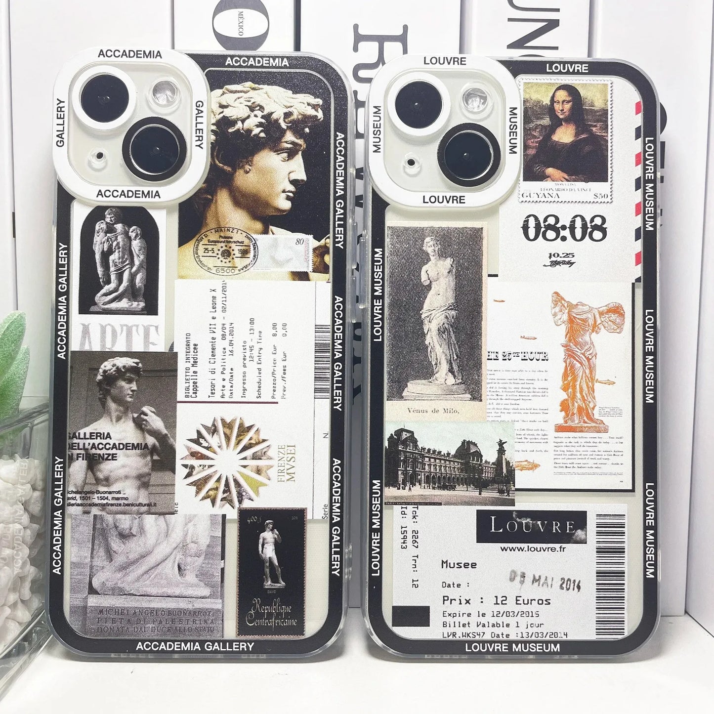 Van Gogh David Stickers Collage Art Aesthetic Phone Case For Samsung Galaxy S10 S20 S21 S22 S23 S24 FE Plus Ultra Note 20 Casever