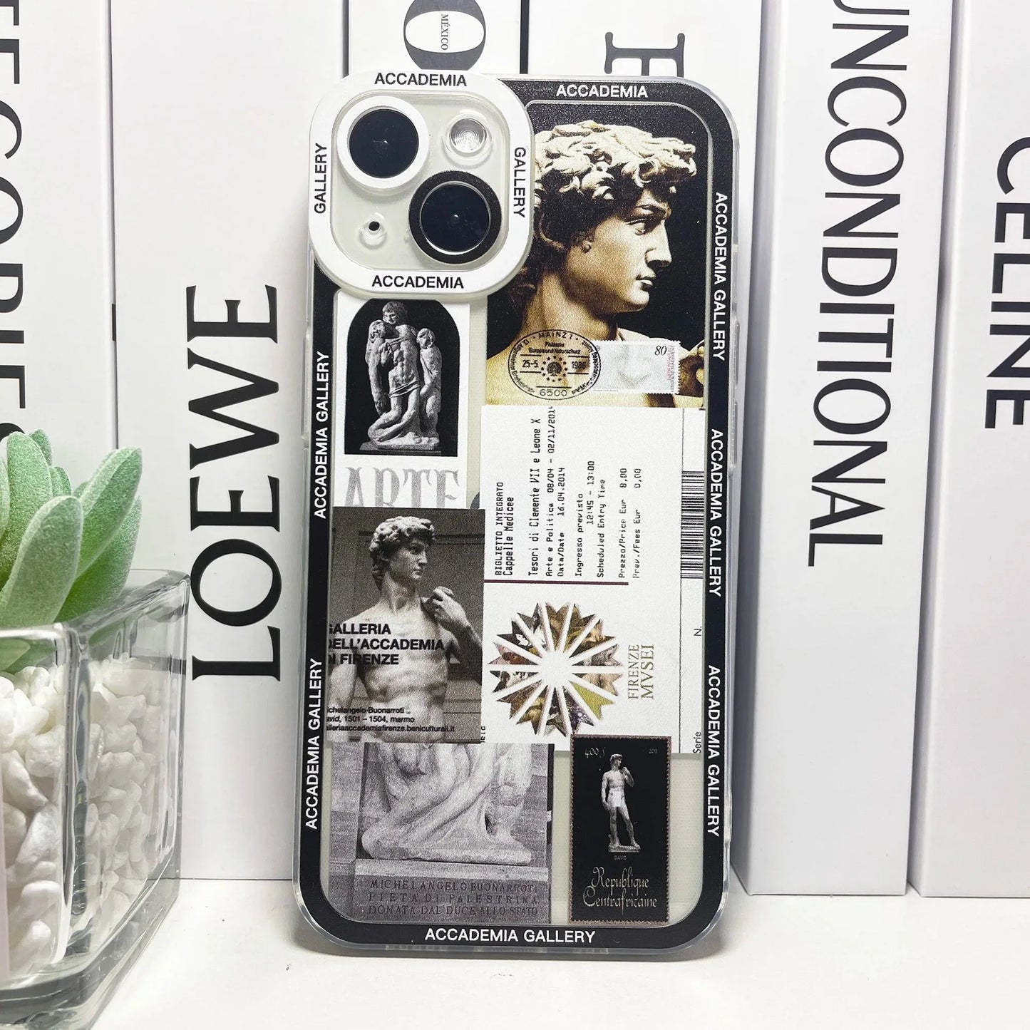 Van Gogh David Stickers Collage Art Aesthetic Phone Case For Samsung Galaxy S10 S20 S21 S22 S23 S24 FE Plus Ultra Note 20 Casever