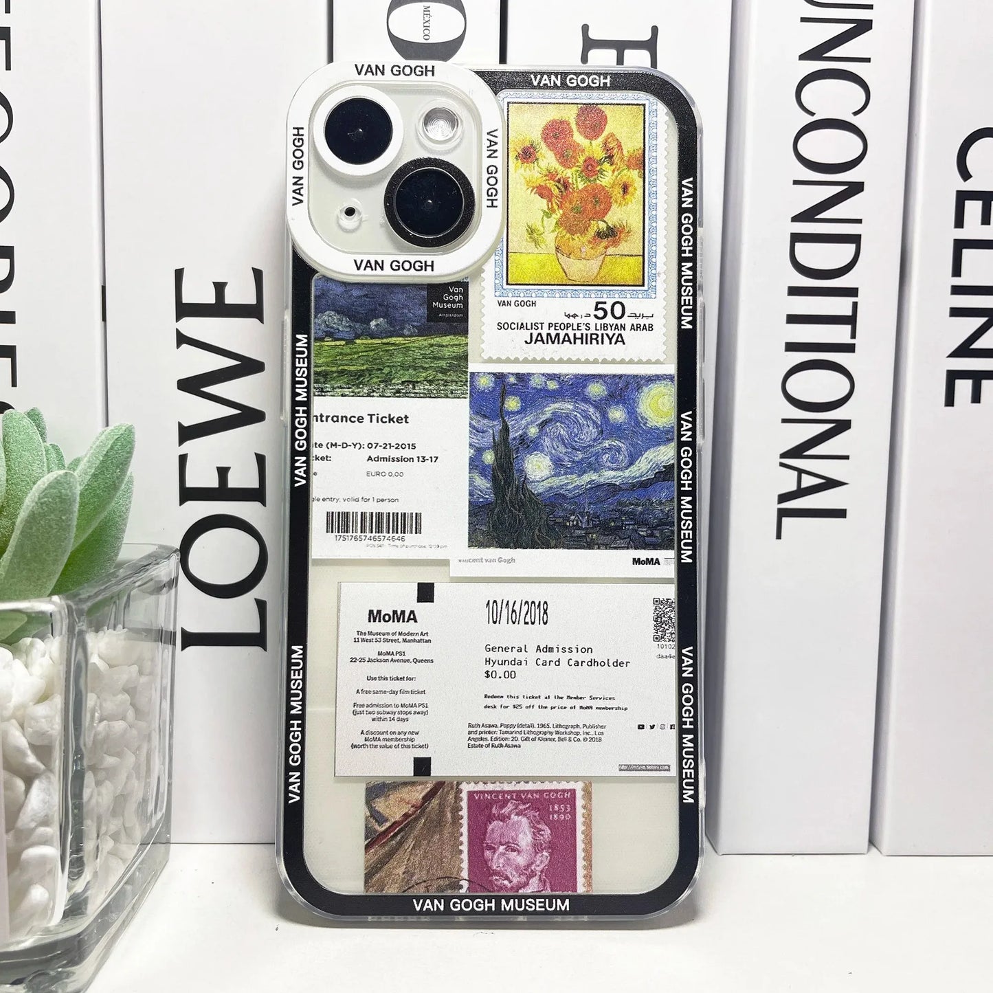 Van Gogh David Stickers Collage Art Aesthetic Phone Case For Samsung Galaxy S10 S20 S21 S22 S23 S24 FE Plus Ultra Note 20 Casever