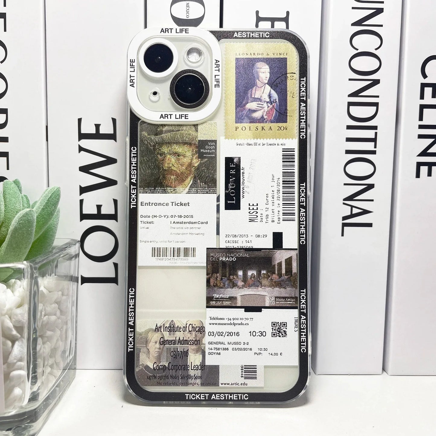 Van Gogh David Stickers Collage Art Aesthetic Phone Case For Samsung Galaxy S10 S20 S21 S22 S23 S24 FE Plus Ultra Note 20 Casever
