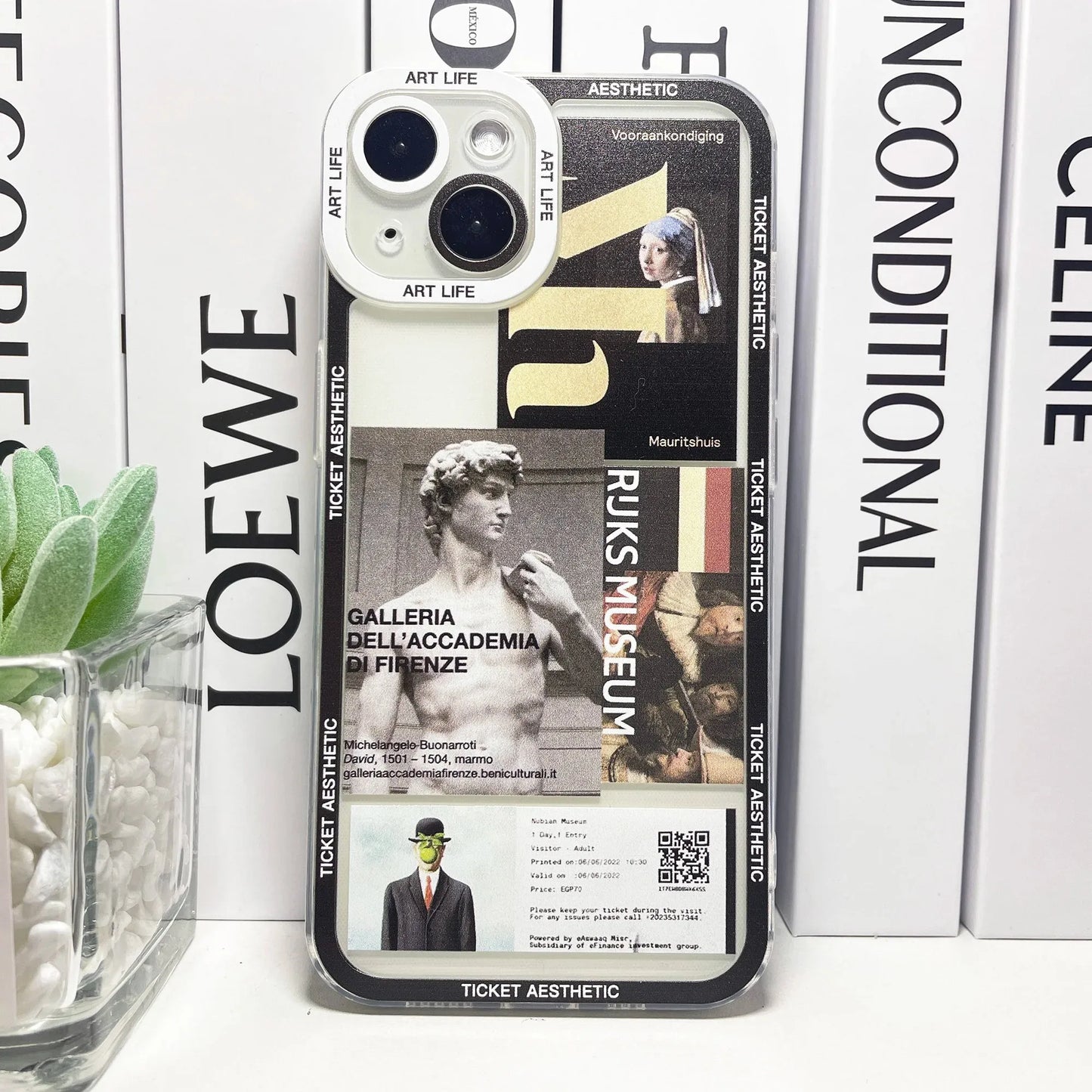 Van Gogh David Stickers Collage Art Aesthetic Phone Case For Samsung Galaxy S10 S20 S21 S22 S23 S24 FE Plus Ultra Note 20 Casever