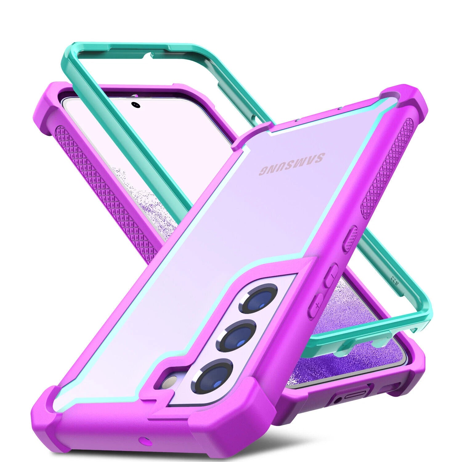 Case For Samsung Galaxy S20 FE S21 S22 S23 Plus Ultra Luxury Shockproof TPU Bumper Clear Cover  Support Wireless Charge  Casever