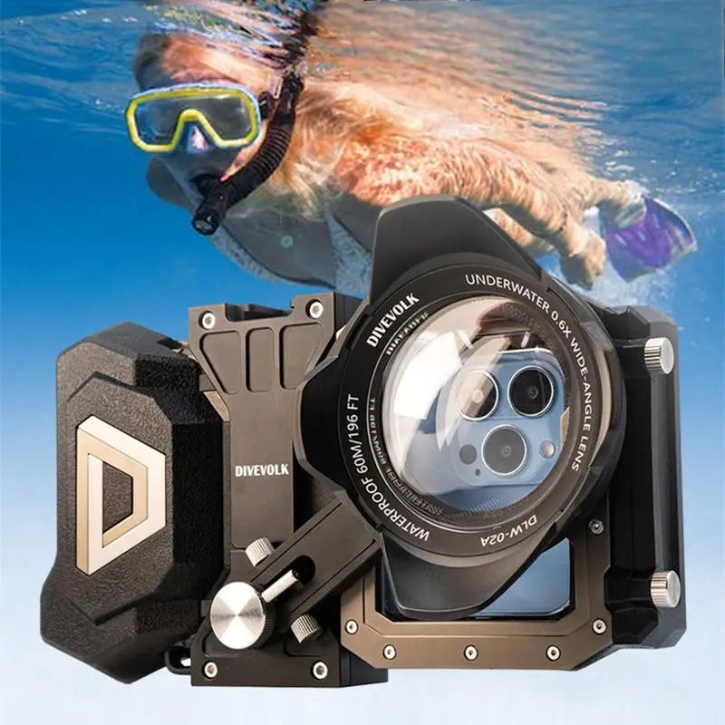 DIVEVOLK Seatouch 4 Max Phone Waterproof Diving Case Set IPhone 14 Pro Max Huawei Samsung Xiaomi Swimming HD Photography for Use  Casever