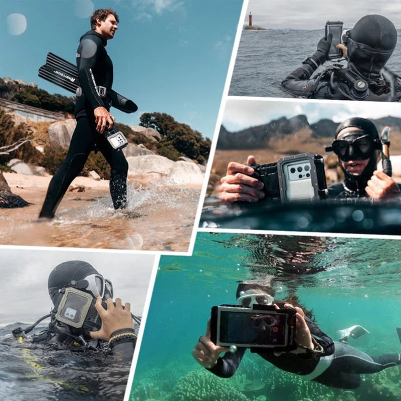 DIVEVOLK Seatouch 4 Max Phone Waterproof Diving Case Set IPhone 14 Pro Max Huawei Samsung Xiaomi Swimming HD Photography for Use  Casever