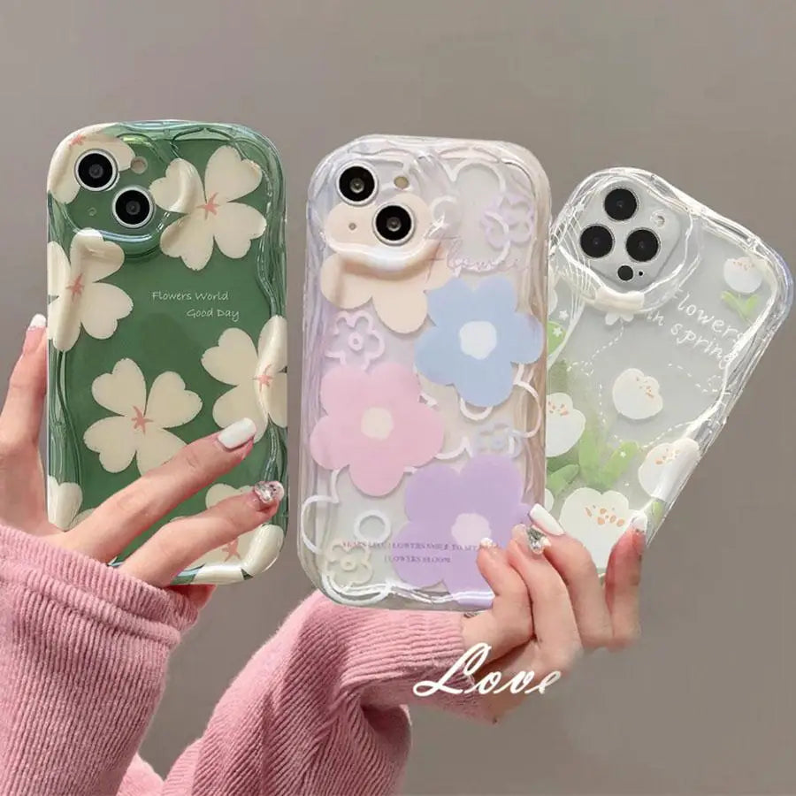 Flowers Phone Case For VIVO Y17S Y21 Y19 Y17 Y11 Y20 Y22S Y02S Y76 Y35 Y36 Y50 Y77 Y55 Y78 Plus Y11S Y12S Y12A Y33T Y33S Cover  Casever