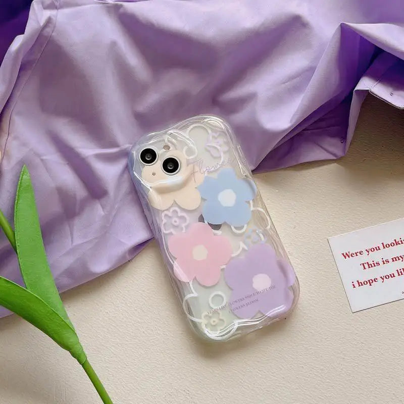 Flowers Phone Case For VIVO Y17S Y21 Y19 Y17 Y11 Y20 Y22S Y02S Y76 Y35 Y36 Y50 Y77 Y55 Y78 Plus Y11S Y12S Y12A Y33T Y33S Cover  Casever