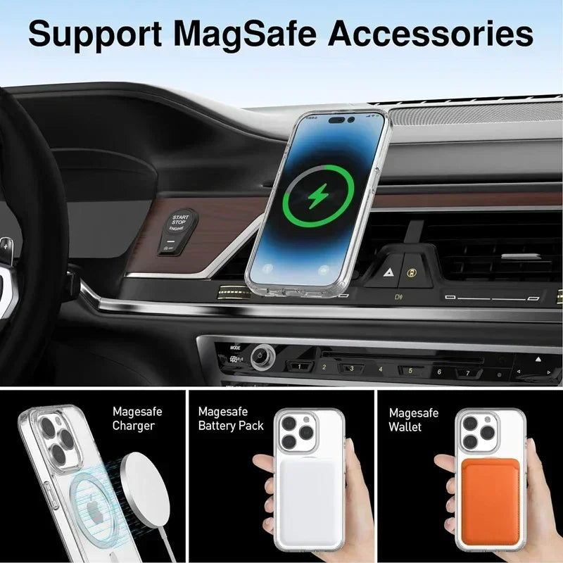 Magnetic Clear Case Phone-case Casever