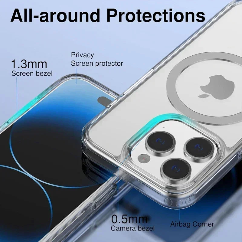 Magnetic Clear Case Phone-case Casever