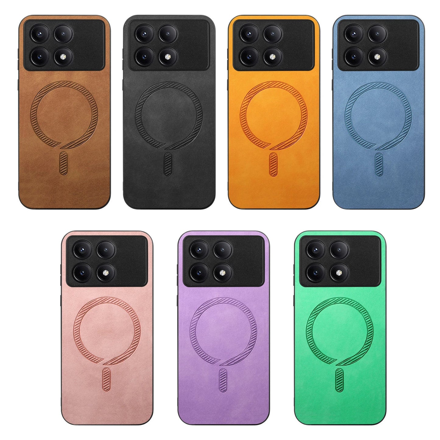 Magnetic Leather Case For Xiaomi Redmi Note 13 Pro Plus 12 13C 13T POCO X6 5G C65 Wireless Charging Anti-drop Slim Skin Cover  Casever