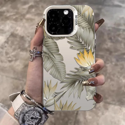 Retro Butterfly Leaves Phone Case for Xiaomi Redmi Note 13 12 Pro Plus 12S 11S 11 10S 10 Redmi 13 13C 4G Shockproof Laser Cover  Casever