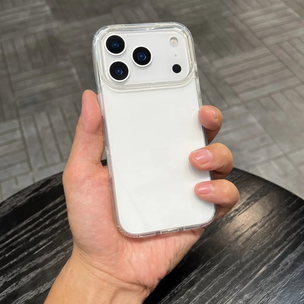 Original Simple Transparent Case For iPhone 17 Air 16 15 14 13 12 11 Pro Max X XS Max XR 7 8 Plus SE3 Soft TPU Silicone Cover