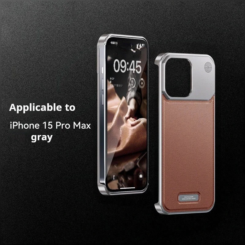 Premium Leather Metal Case