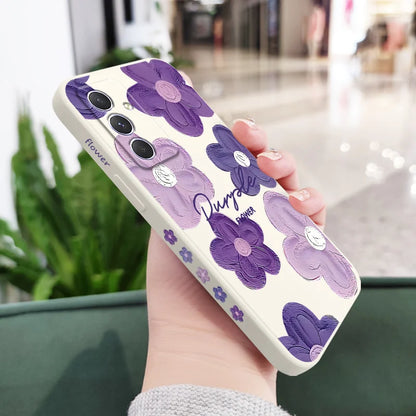 Purple Flower Case For Samsung