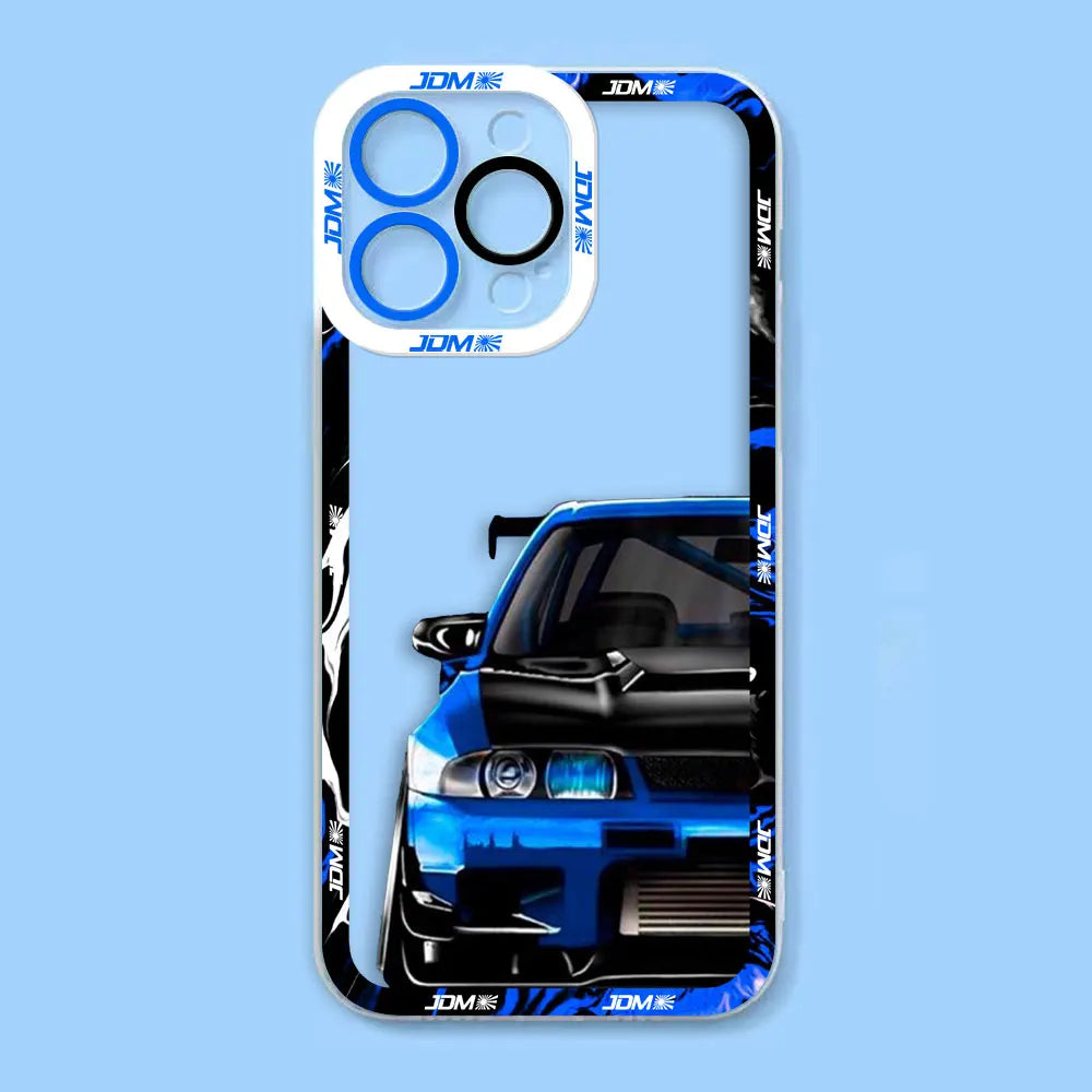 Tokyo Drifit Sports Car Clear Soft Silicone Case For iPhone-Phone-case-Casever