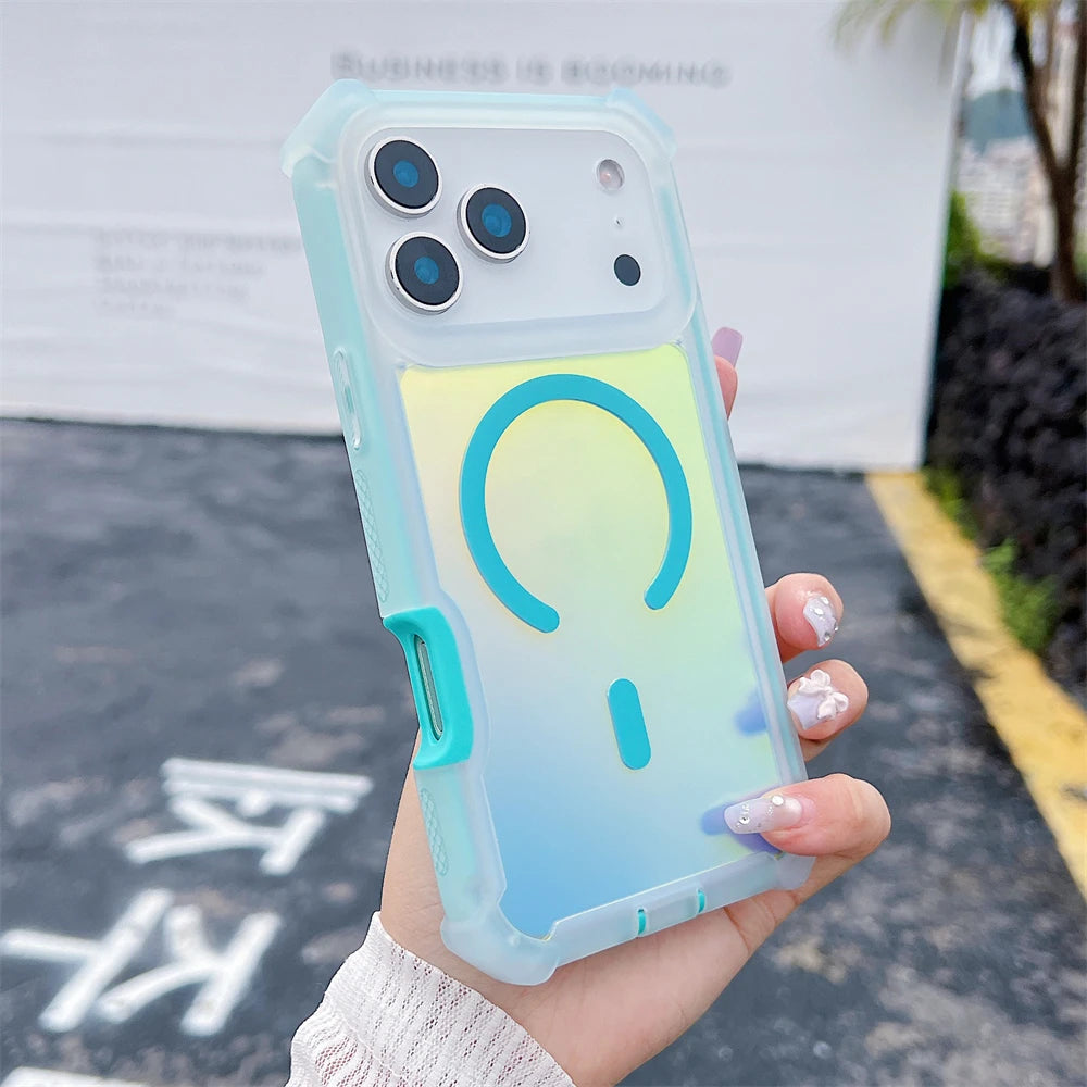 Shockproof Magsafe Laser Case available for iPhone 17