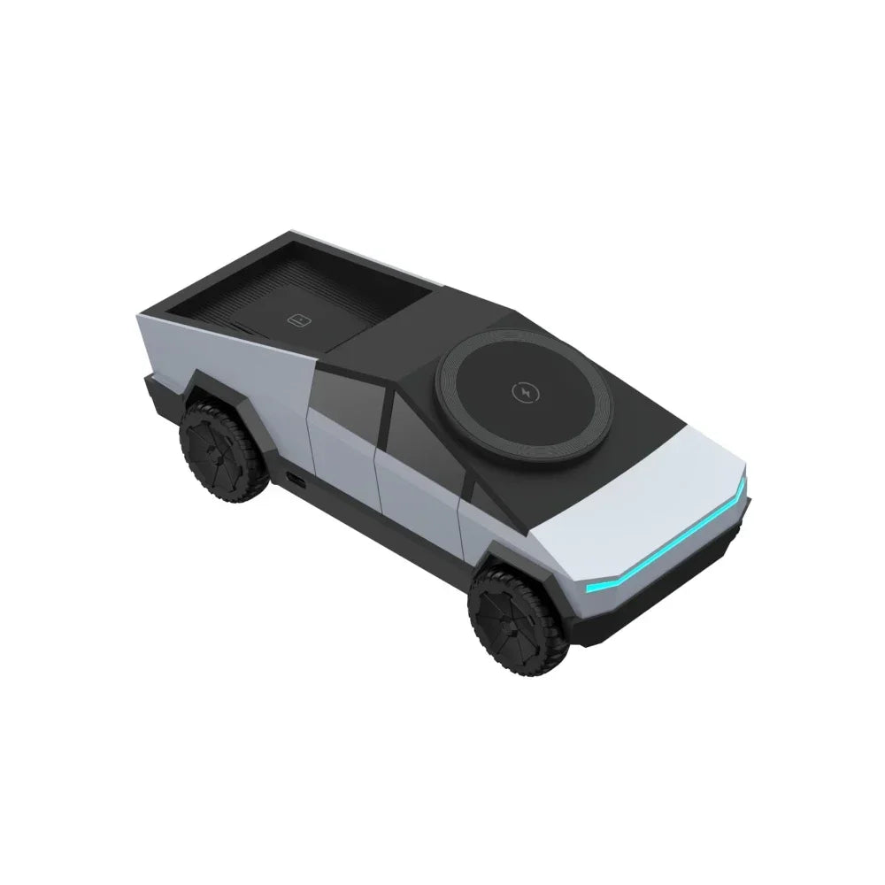 Cyber Truck 3-in-1 Wireless Charging Station for iPhone, Apple Watch, AirPods
