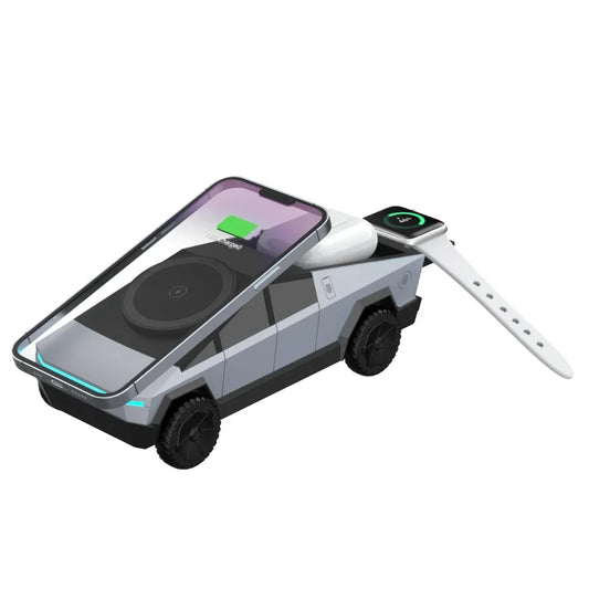 Cyber Truck 3-in-1 Wireless Charging Station for iPhone, Apple Watch, AirPods
