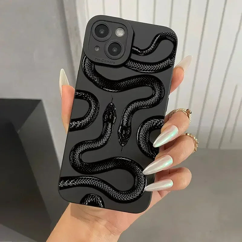 Black Snake Case For iPhone