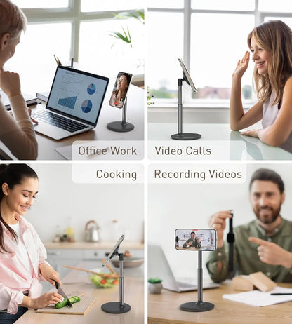 Magsafe Phone Stand 360° Rotating, Height Adjustable Holder for iPhone