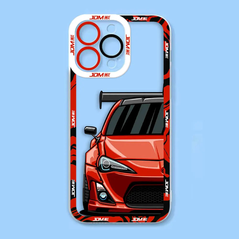 Tokyo Drifit Sports Car Clear Soft Silicone Case For iPhone-Phone-case-Casever