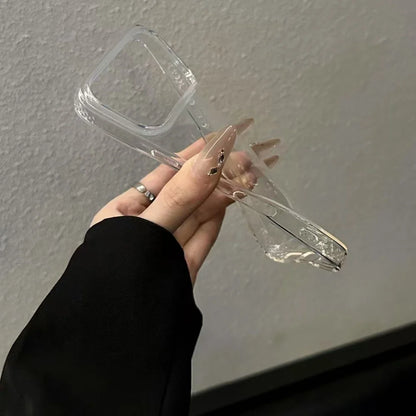 Original Simple Transparent Case For iPhone 17 Air 16 15 14 13 12 11 Pro Max X XS Max XR 7 8 Plus SE3 Soft TPU Silicone Cover