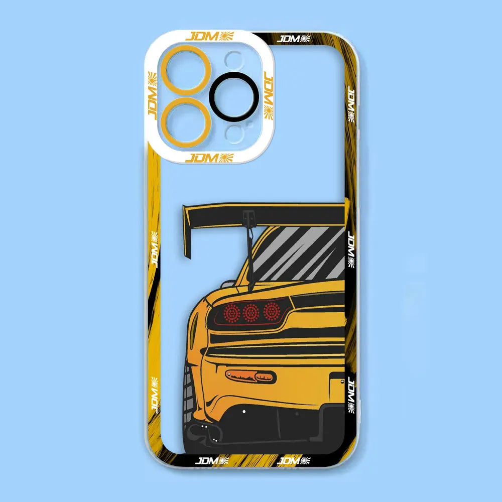 Tokyo Drifit Sports Car Clear Soft Silicone Case For iPhone-Phone-case-Casever